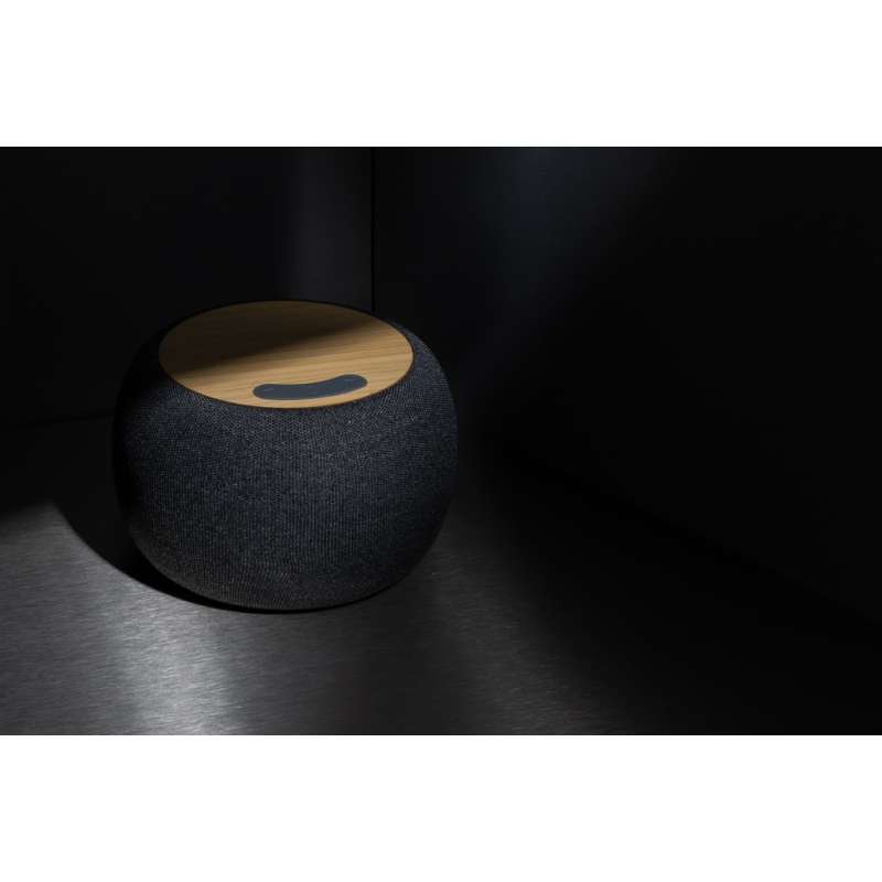 GREENTUNE - Haut-parleur Bluetooth® et station de chargement sans fil en fibre de bambou/RPET Ecofiber