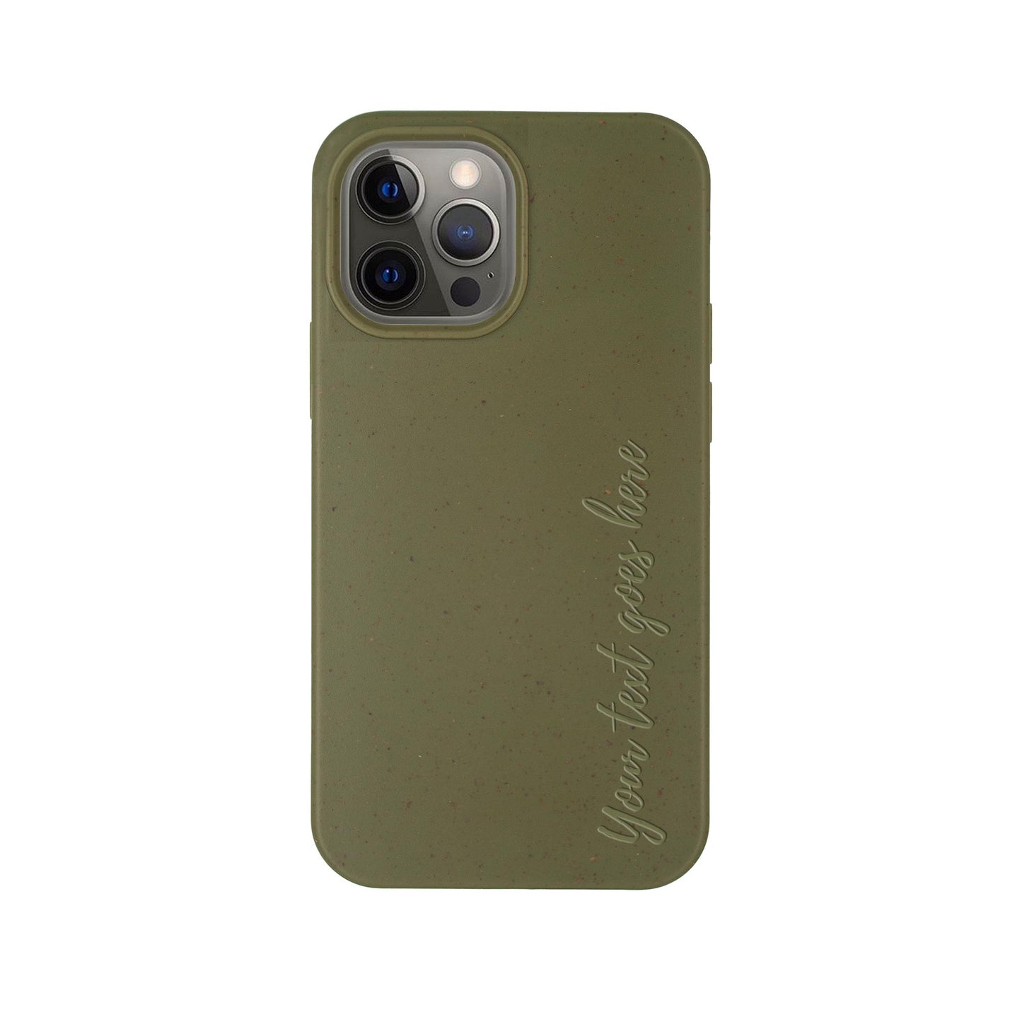 Coque de téléphone biodégradable personnalisée - Vert olive