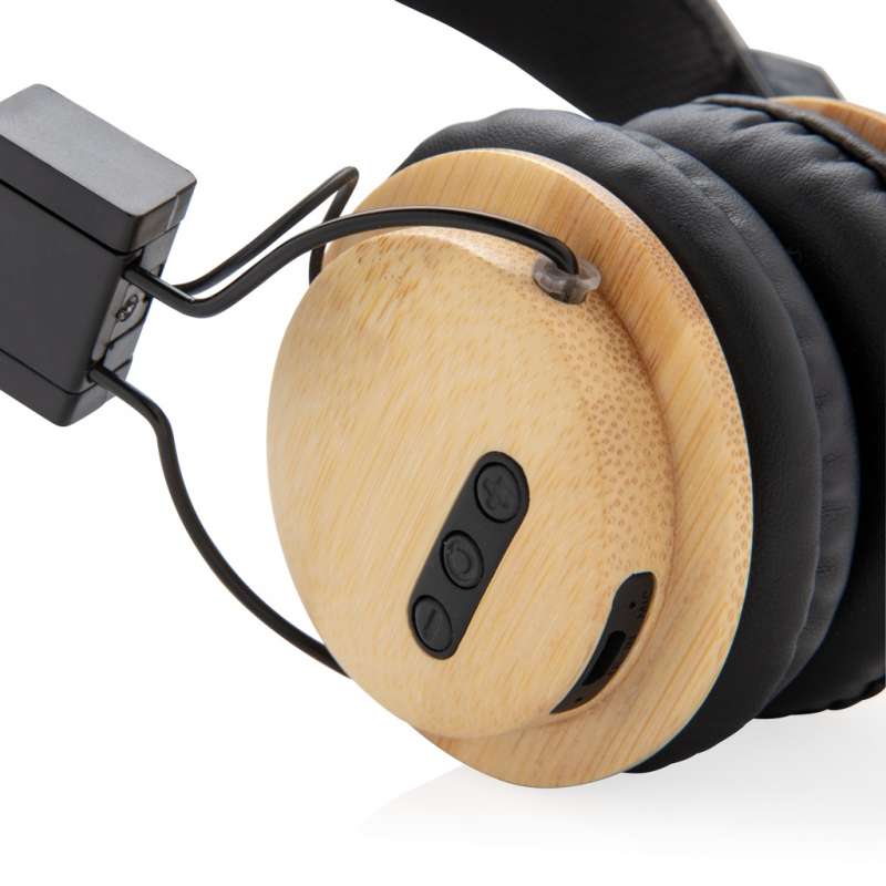 NATURSOUND-Casque sans fil pliable en RCS et FSC® Natursound bambou