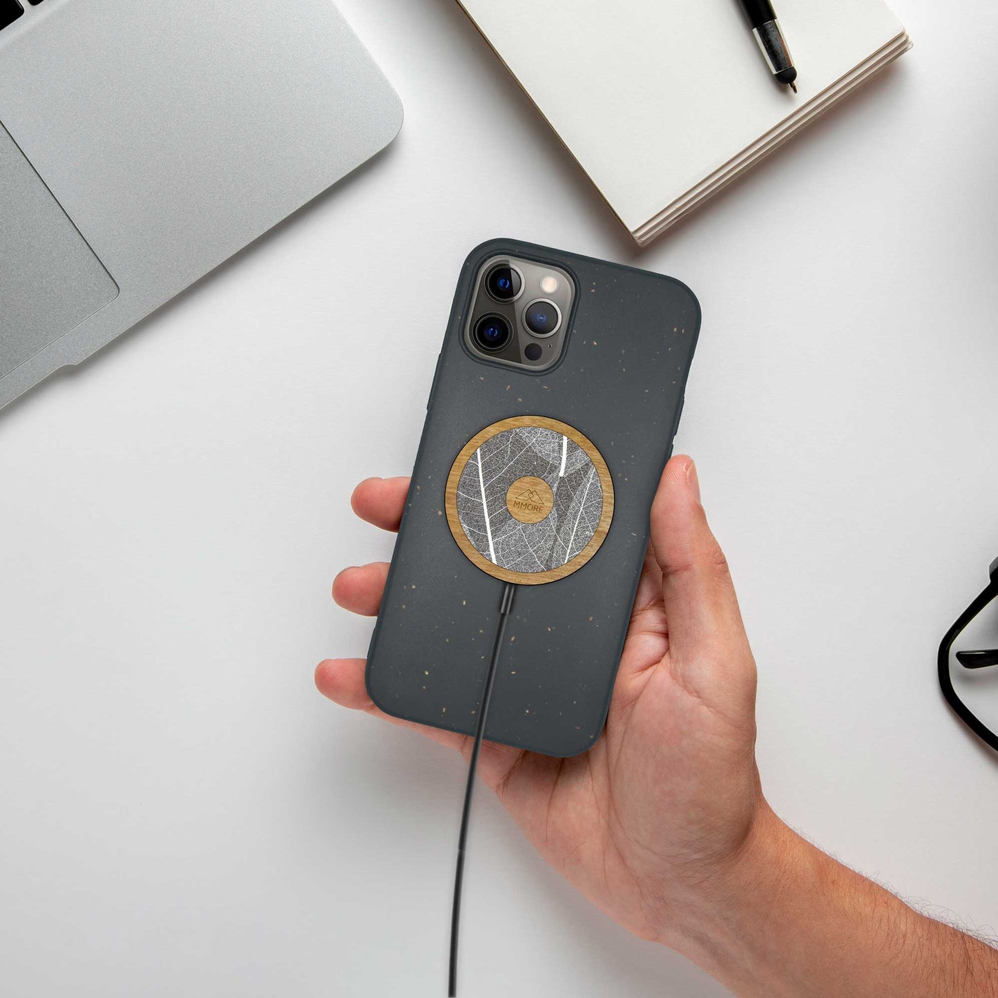 Chargeur sans fil MagSafe NOIR- Organique