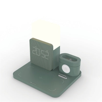 Smart Connect Pro™ – Station de Charge Sans Fil 3-en-1 avec Horloge LED