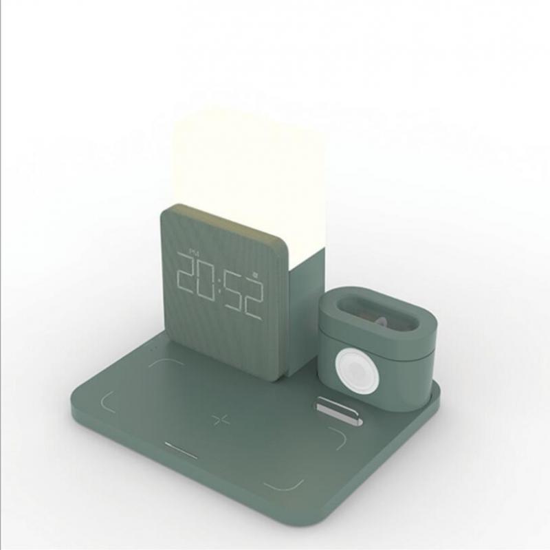 Smart Connect Pro™ – Station de Charge Sans Fil 3-en-1 avec Horloge LED