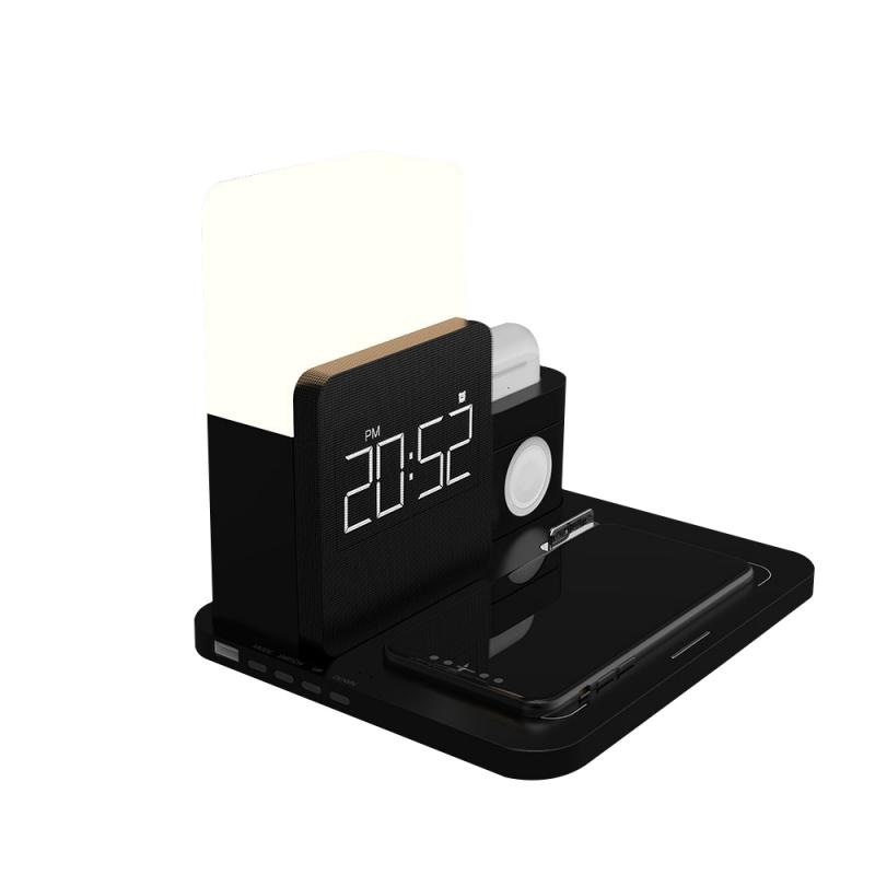 Smart Connect Pro™ – Station de Charge Sans Fil 3-en-1 avec Horloge LED